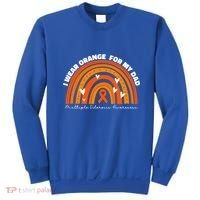 I Wear Orange For My Dad Ms Multiple Sclerosis Cute Gift Sweatshirt thumb 0