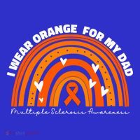 I Wear Orange For My Dad Ms Multiple Sclerosis Cute Gift Polo thumb 2