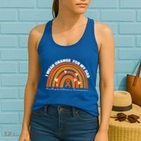 I Wear Orange For My Dad Ms Multiple Sclerosis Cute Gift Women's Tank Top thumb 2