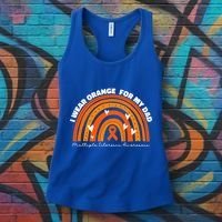 I Wear Orange For My Dad Ms Multiple Sclerosis Cute Gift Women's Tank Top thumb 3
