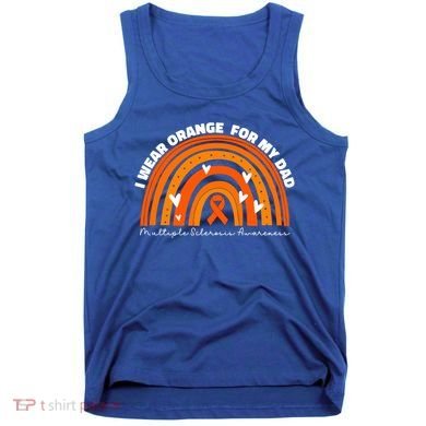 I Wear Orange For My Dad Ms Multiple Sclerosis Cute Gift Tank Top