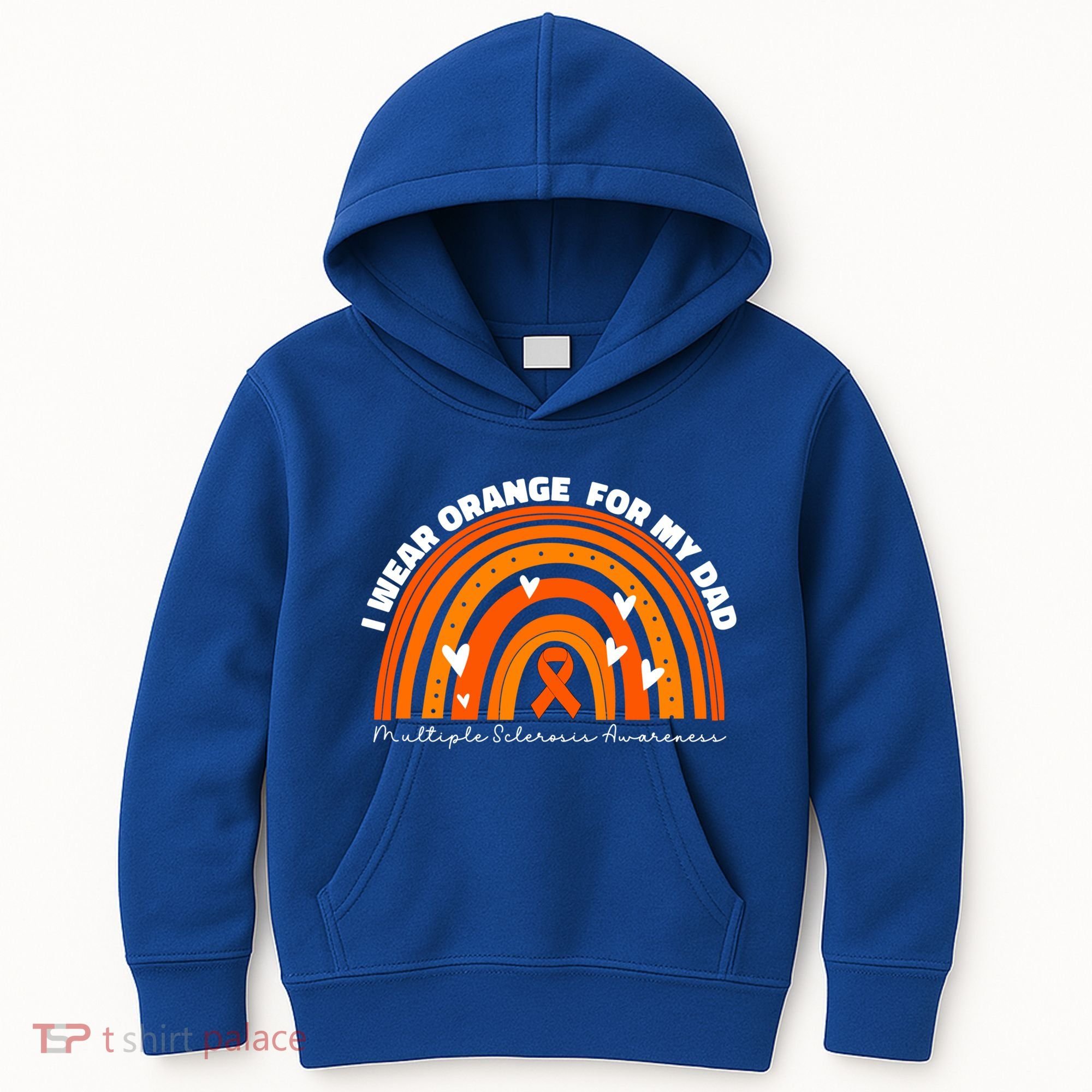 I Wear Orange For My Dad Ms Multiple Sclerosis Cute Gift Kids Hoodie
