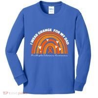 I Wear Orange For My Dad Ms Multiple Sclerosis Cute Gift Kids Long Sleeve Shirt thumb 0