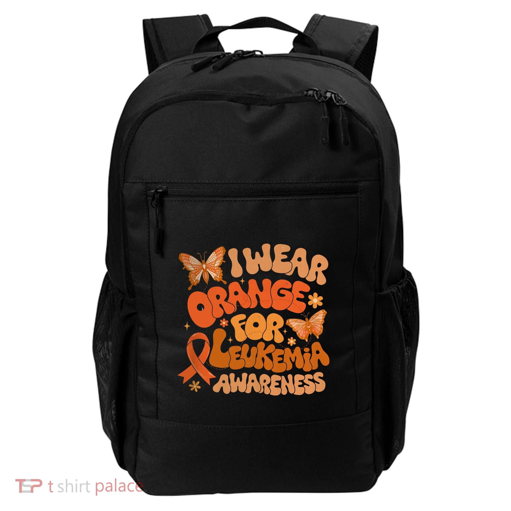 I Wear Orange For Leukemia Awareness Backpack