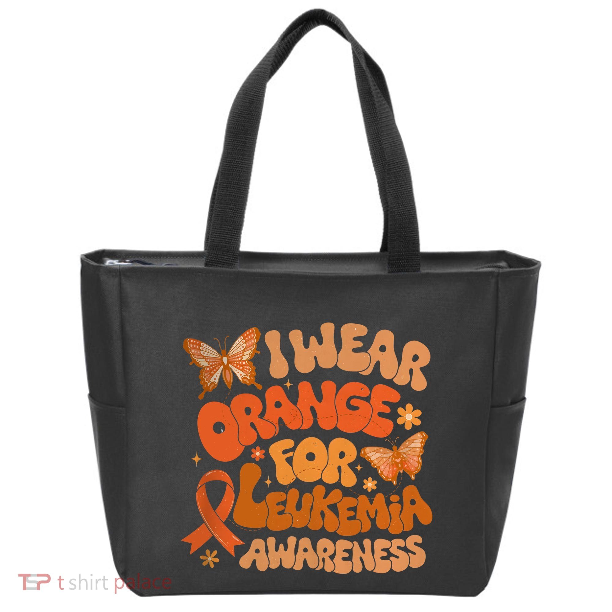 I Wear Orange For Leukemia Awareness Tote Bag