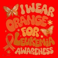 I Wear Orange For Leukemia Awareness Santa Hat thumb 1