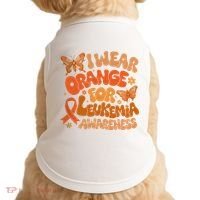 I Wear Orange For Leukemia Awareness Doggie Tank thumb 0