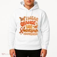 I Wear Orange For Leukemia Awareness Hoodie thumb 2