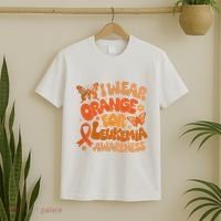 I Wear Orange For Leukemia Awareness T-Shirt thumb 2