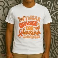 I Wear Orange For Leukemia Awareness T-Shirt thumb 3
