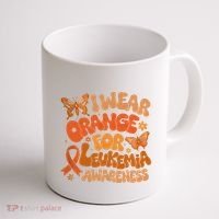I Wear Orange For Leukemia Awareness Coffee Mug thumb 1