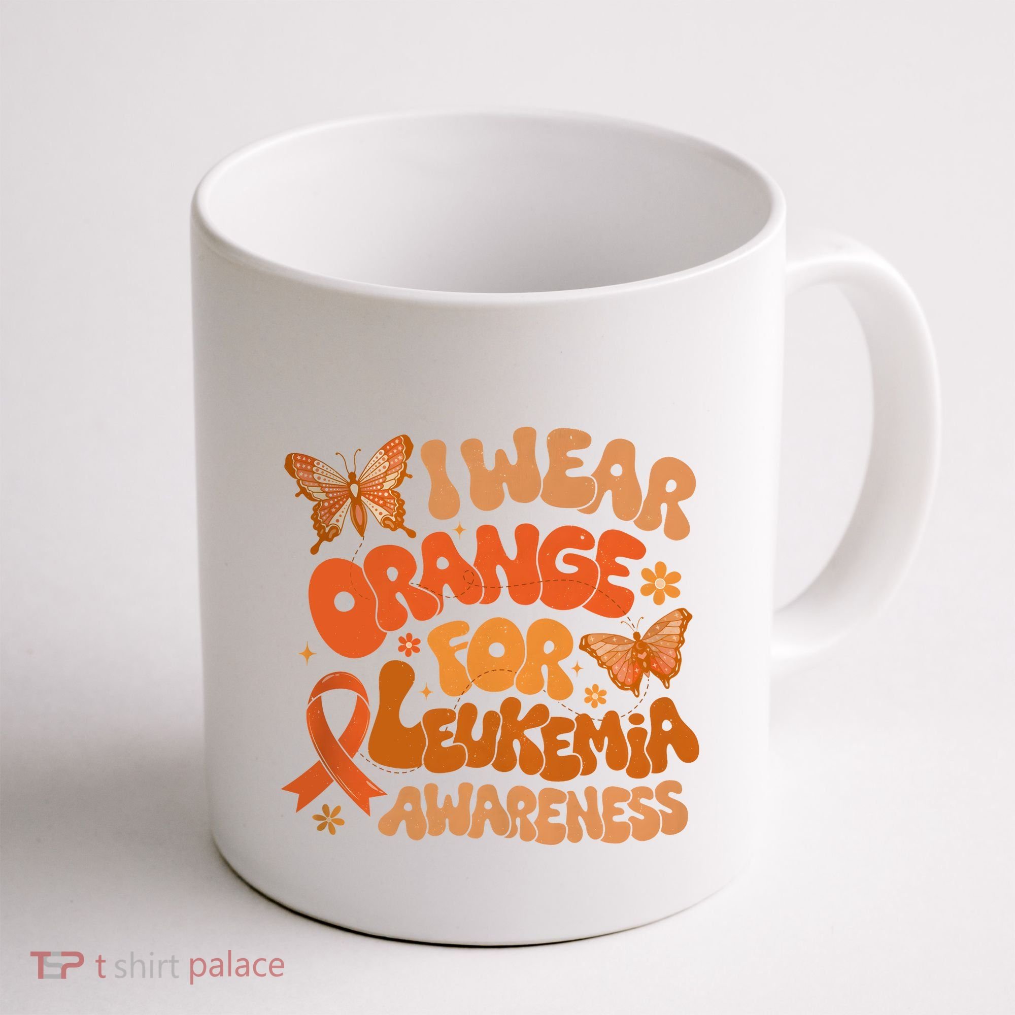 I Wear Orange For Leukemia Awareness Coffee Mug