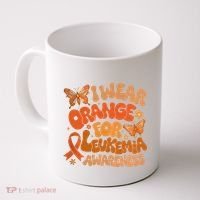 I Wear Orange For Leukemia Awareness Coffee Mug thumb 0