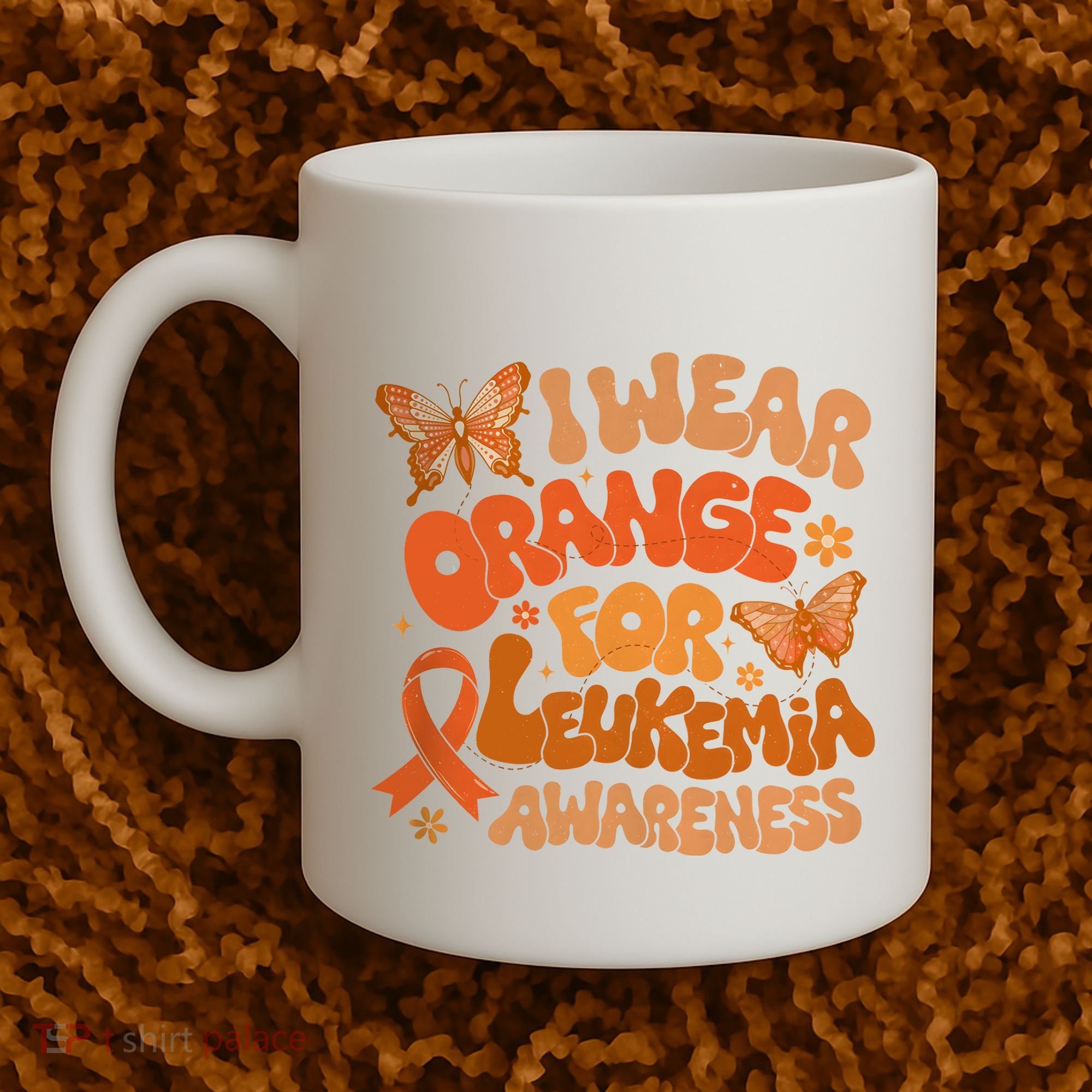 I Wear Orange For Leukemia Awareness Coffee Mug