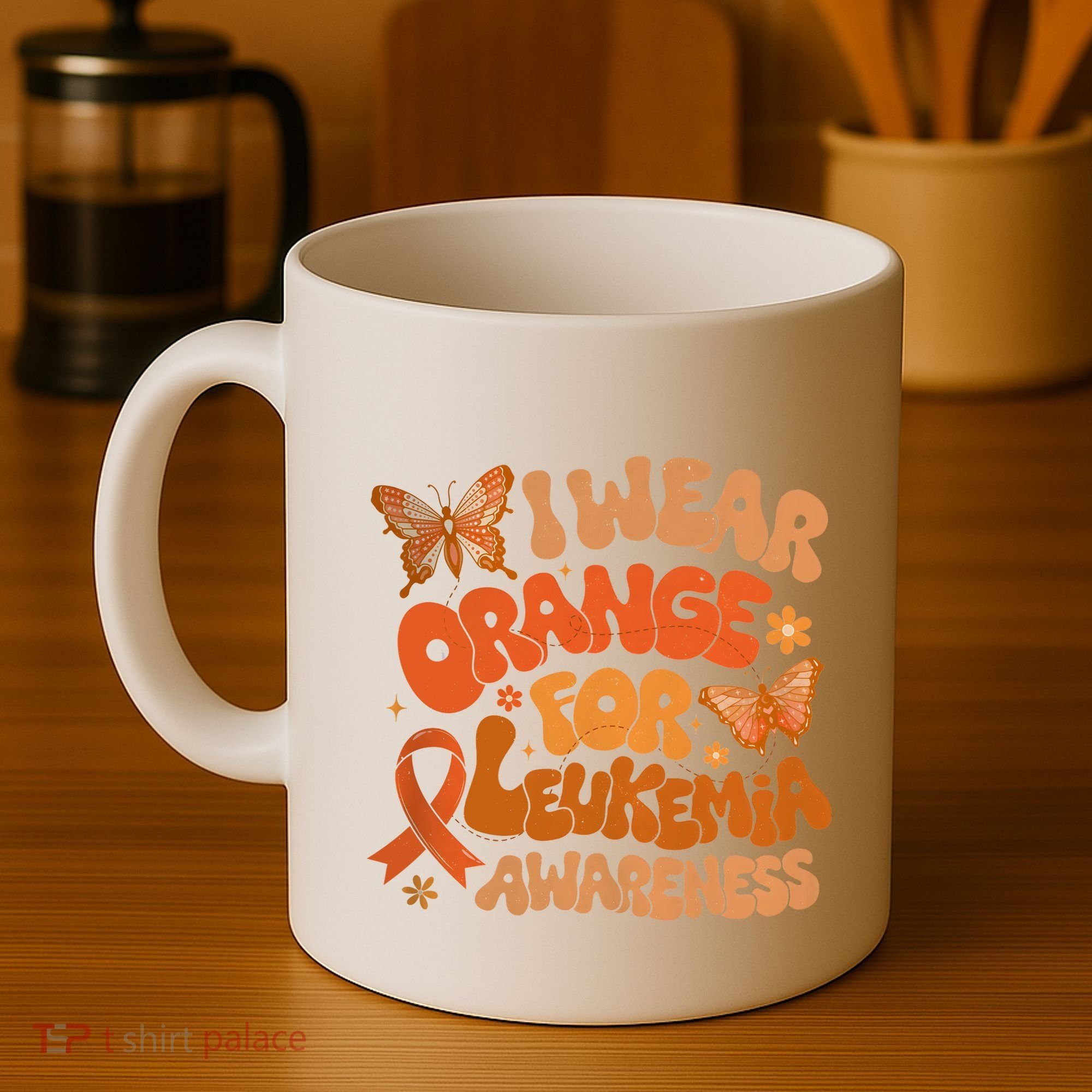 I Wear Orange For Leukemia Awareness Coffee Mug