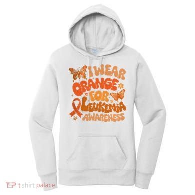 I Wear Orange For Leukemia Awareness Women's Hoodie