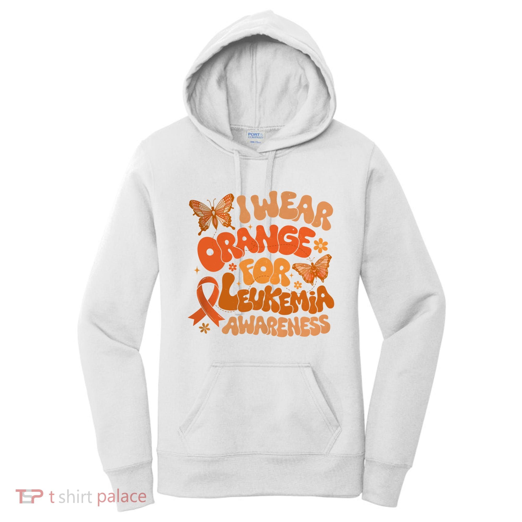 I Wear Orange For Leukemia Awareness Women's Hoodie