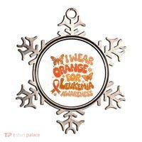 I Wear Orange For Leukemia Awareness Ornament thumb 0