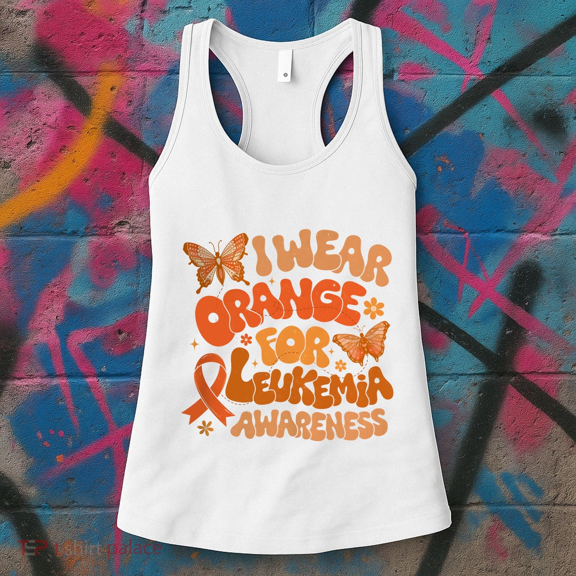 I Wear Orange For Leukemia Awareness Women's Tank Top