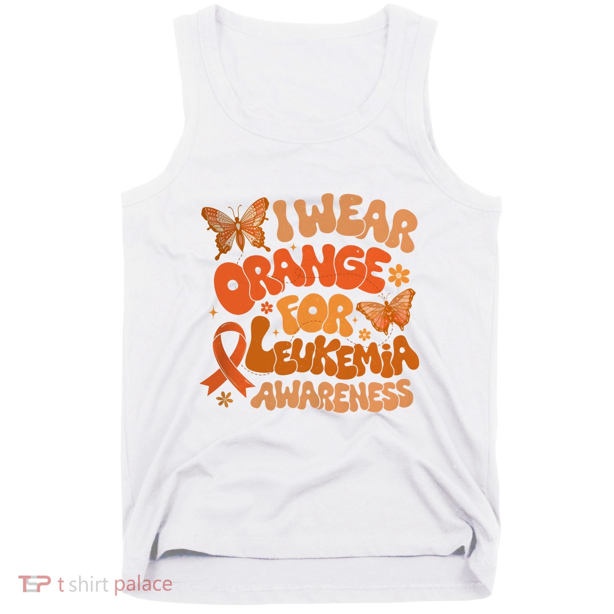I Wear Orange For Leukemia Awareness Tank Top