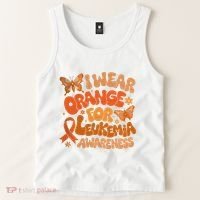 I Wear Orange For Leukemia Awareness Tank Top thumb 2