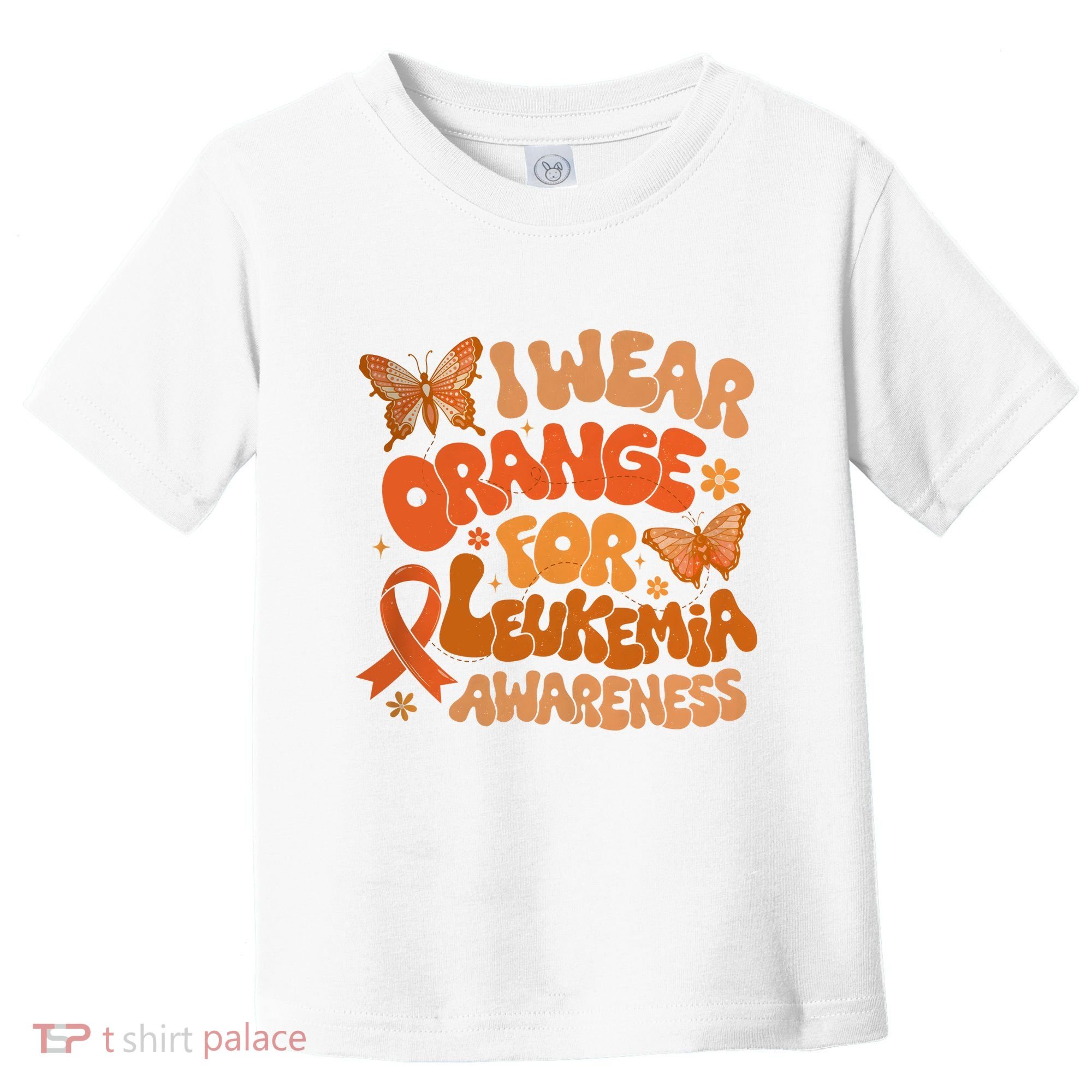 I Wear Orange For Leukemia Awareness Toddler T-Shirt