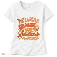 I Wear Orange For Leukemia Awareness Women's T-Shirt thumb 0