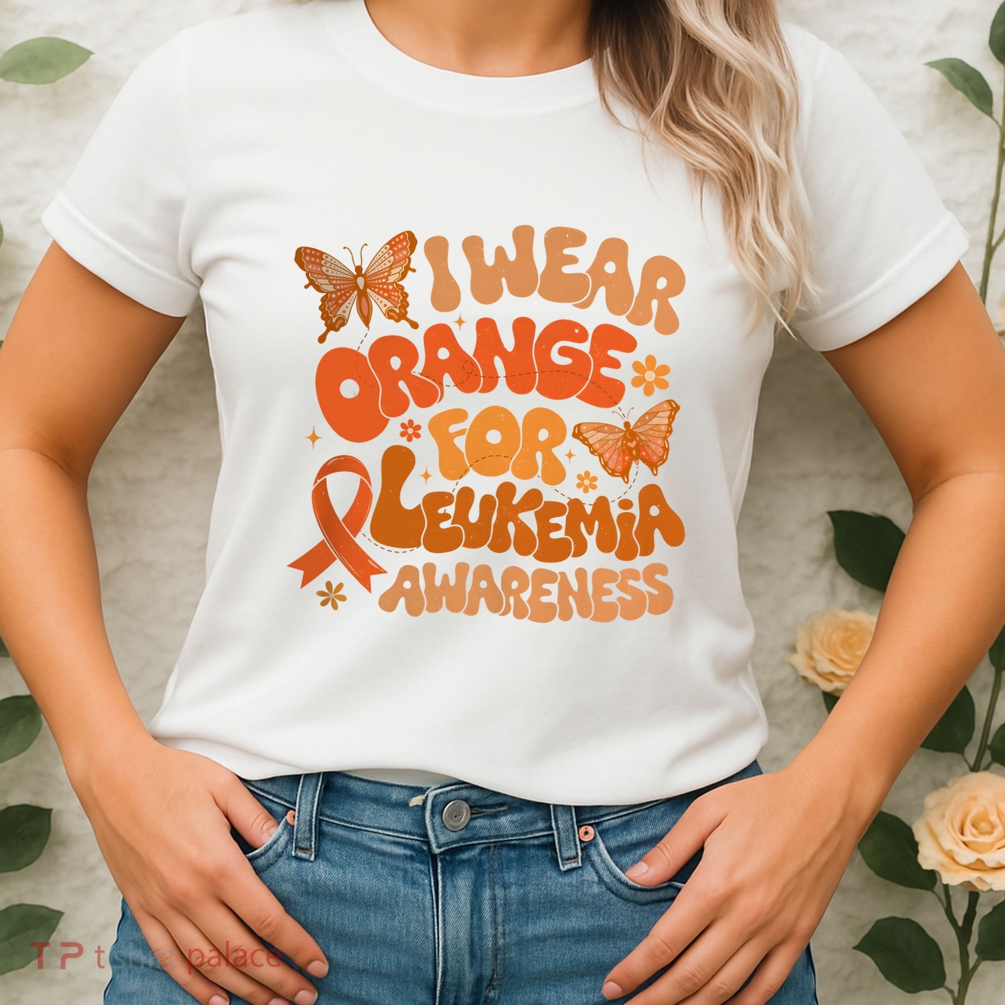 I Wear Orange For Leukemia Awareness Women's T-Shirt