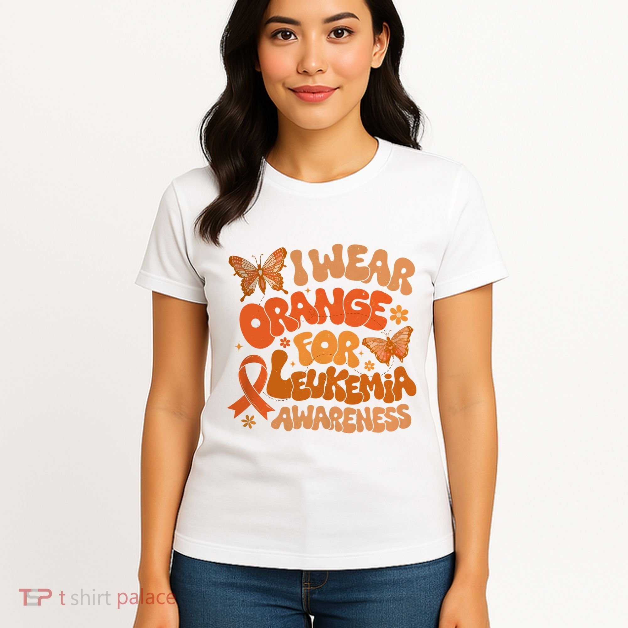 I Wear Orange For Leukemia Awareness Women's T-Shirt