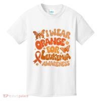 I Wear Orange For Leukemia Awareness Kids T-Shirt thumb 0