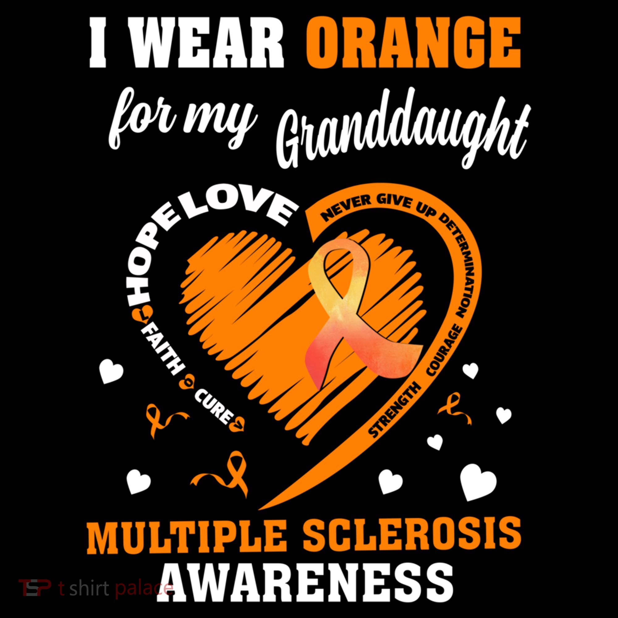 I Wear Orange For My Granddaughter Multiple Sclerosis Ms Gift Coffee Mug