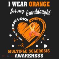 I Wear Orange For My Granddaughter Multiple Sclerosis Ms Gift Beanie thumb 2