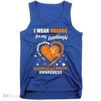 I Wear Orange For My Granddaughter Multiple Sclerosis Ms Gift Tank Top thumb 0