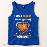 I Wear Orange For My Granddaughter Multiple Sclerosis Ms Gift Tank Top thumb 2