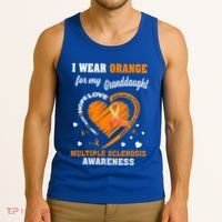 I Wear Orange For My Granddaughter Multiple Sclerosis Ms Gift Tank Top thumb 3