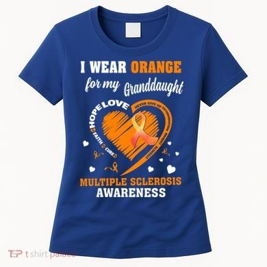 I Wear Orange For My Granddaughter Multiple Sclerosis Ms Gift Women's T-Shirt