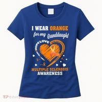 I Wear Orange For My Granddaughter Multiple Sclerosis Ms Gift Women's T-Shirt thumb 0