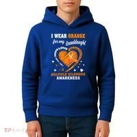 I Wear Orange For My Granddaughter Multiple Sclerosis Ms Gift Kids Hoodie thumb 4