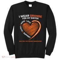 I Wear Orange For My Sister MS Multiple Sclerosis Awareness Sweatshirt thumb 0
