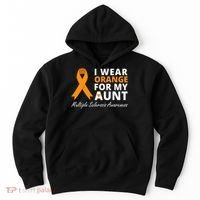 I Wear Orange For My Aunt Ms Awareness Ribbon Hoodie thumb 0