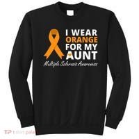 I Wear Orange For My Aunt Ms Awareness Ribbon Sweatshirt thumb 0