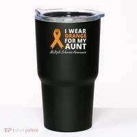 I Wear Orange For My Aunt Ms Awareness Ribbon Tumbler thumb 0