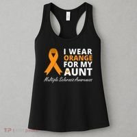 I Wear Orange For My Aunt Ms Awareness Ribbon Women's Tank Top thumb 3