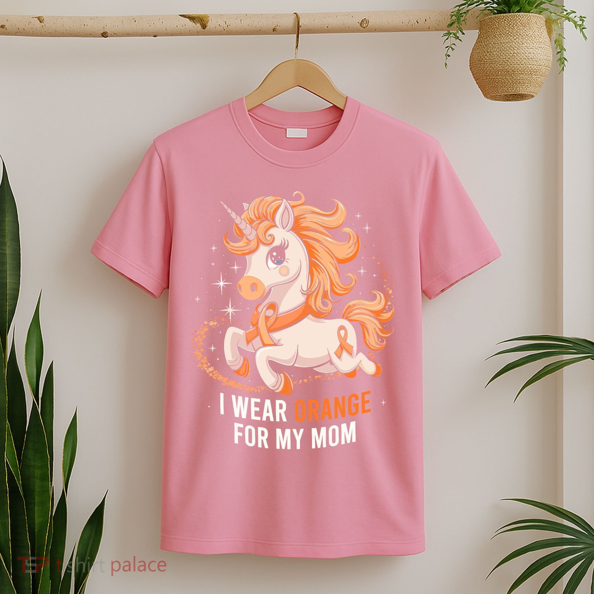 I Wear Orange For My Mom Unicorn MS Awareness T-Shirt
