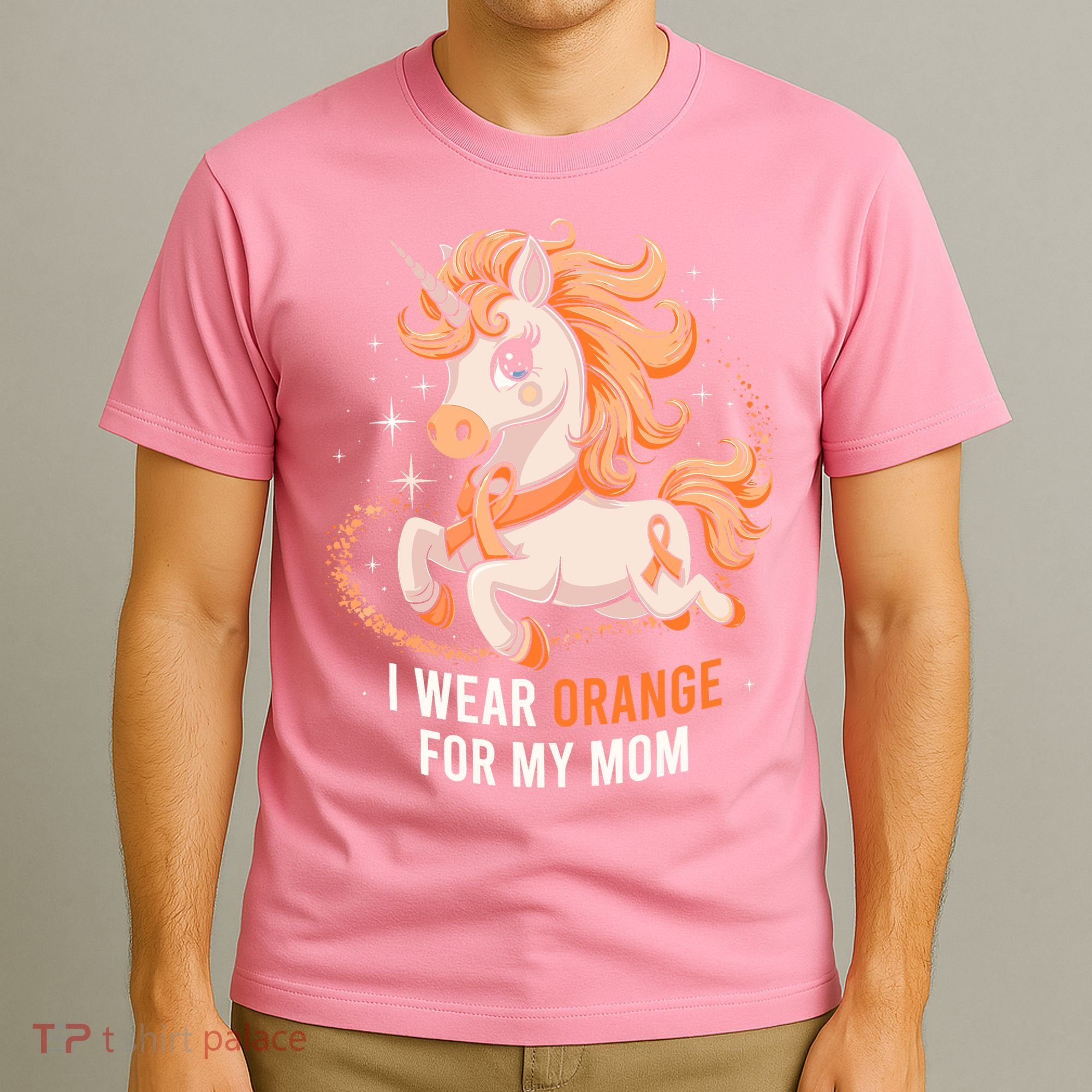 I Wear Orange For My Mom Unicorn MS Awareness T-Shirt
