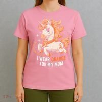 I Wear Orange For My Mom Unicorn MS Awareness T-Shirt thumb 4