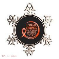 I Wear Orange For Someone Ms Multiple Sclerosis Awareness Ornament thumb 0