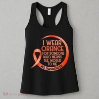 I Wear Orange For Someone Ms Multiple Sclerosis Awareness Women's Tank Top thumb 3