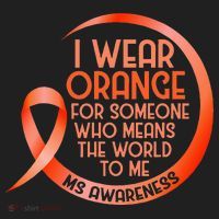 I Wear Orange For Someone Ms Multiple Sclerosis Awareness Hat thumb 2