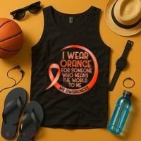 I Wear Orange For Someone Ms Multiple Sclerosis Awareness Tank Top thumb 4